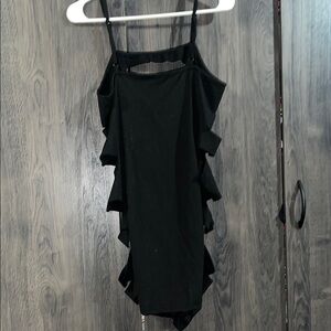 Black Side Slit Dress Size 1XL